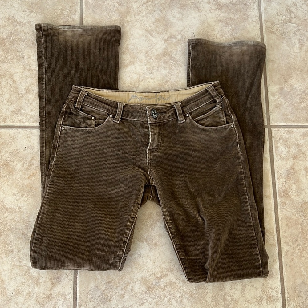 Brown corduroy boot cut pants